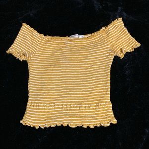sunny yellow crop top